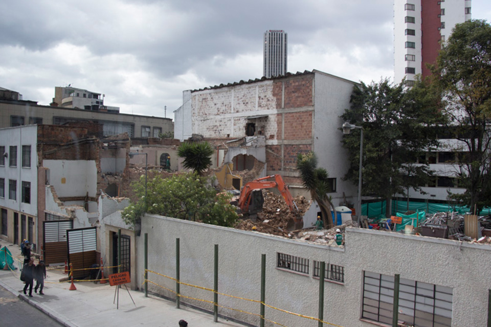 Demolición, zona de la calle 21 (mayo de 2015)