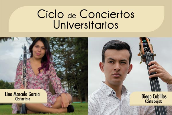 Obras para clarinete, piano, contrabajo y guitarra en el Ciclo de Conciertos Universitarios