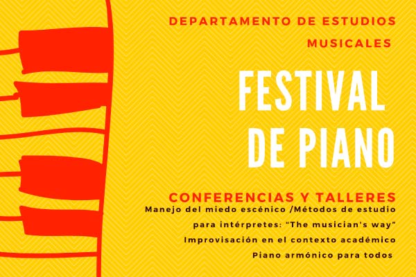Afiche Festival de Piano