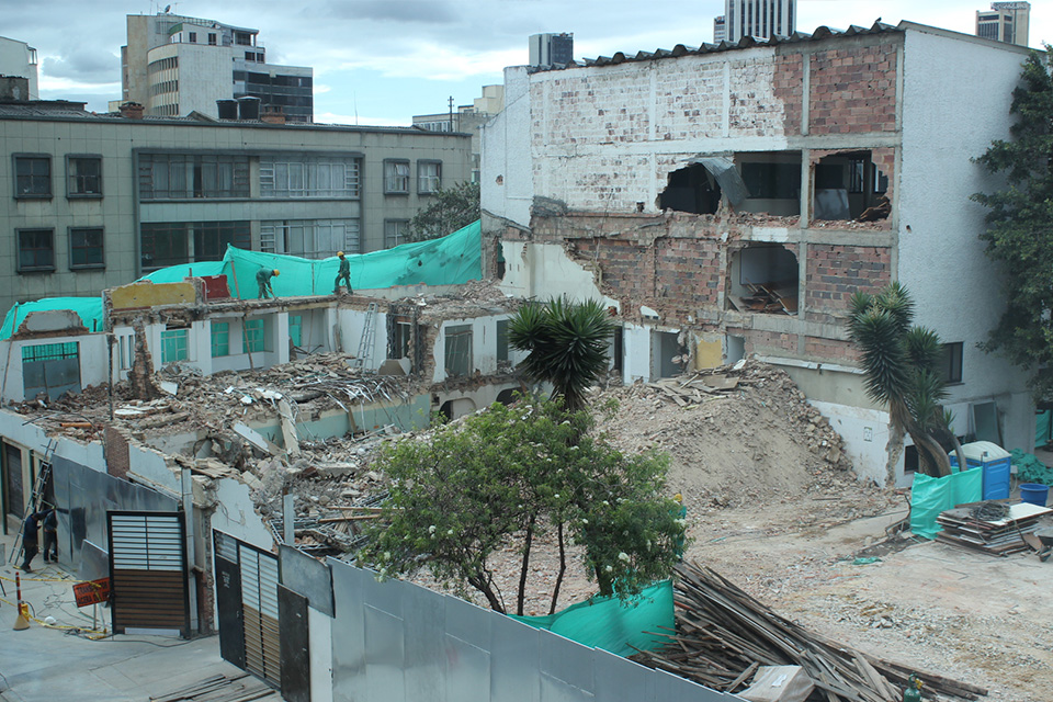 Demolición, zona de la calle 21 (mayo de 2015)