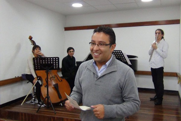 Óscar Agudelo obtiene reconocimiento a la Pedagogía Musical