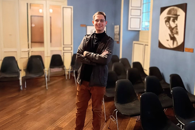Juan David Vásquez, estudiante de Creación Literaria.