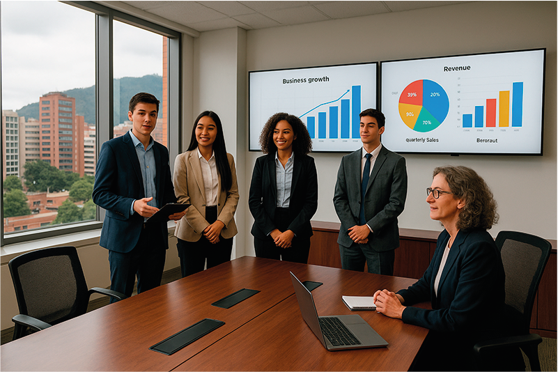 Empresas que crecen, líderes que inspiran: administración en acción.