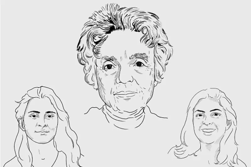 Stefhany Rojas Wagner, Nelly Sachs y Lauren Mendinueta.