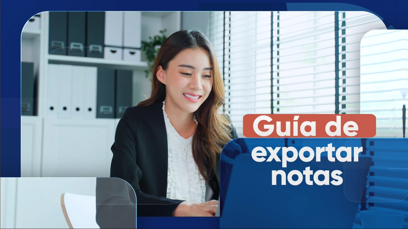 Exportar notas