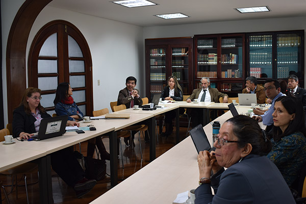 Aspecto general de la primera sesión del Comité de Desarrollo Profesoral de la Universidad Central