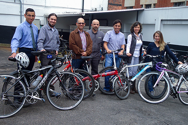  Unicentralistas que utilizan la bicicleta como medio de transporte para llegar a su lugar de trabajo.