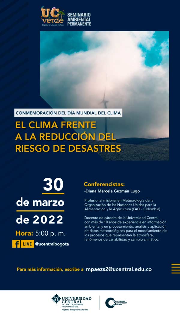 Conferencia: El clima frente a la reducción de desastres 