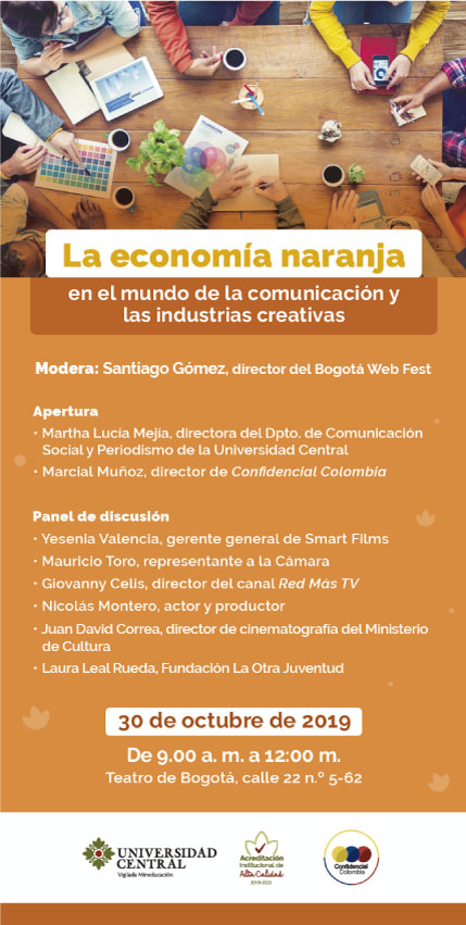 Conversatorio la economía naranja en el mundo de la comunicación y las industrias creativas