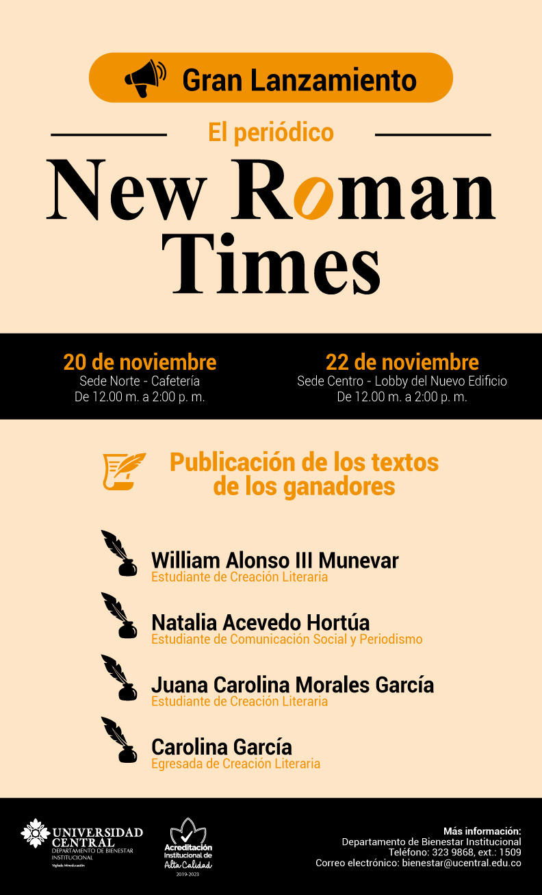 Gran lanzamiento del periódico New Roman Times