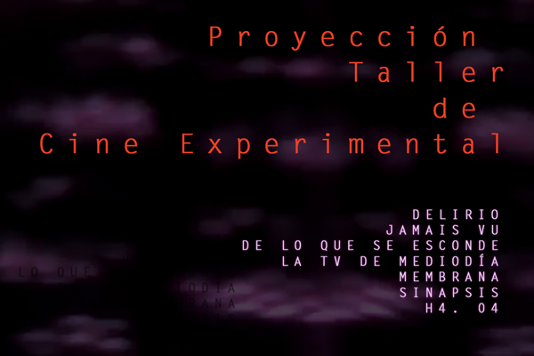Proyección Taller de Cine Experimental UC